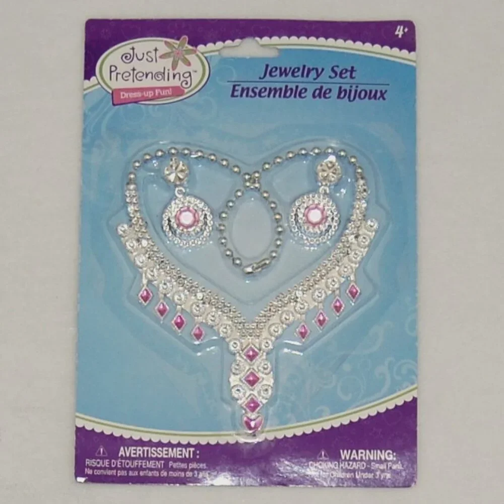 NWT Just Pretending Girls Jewelry Set, Age 4+